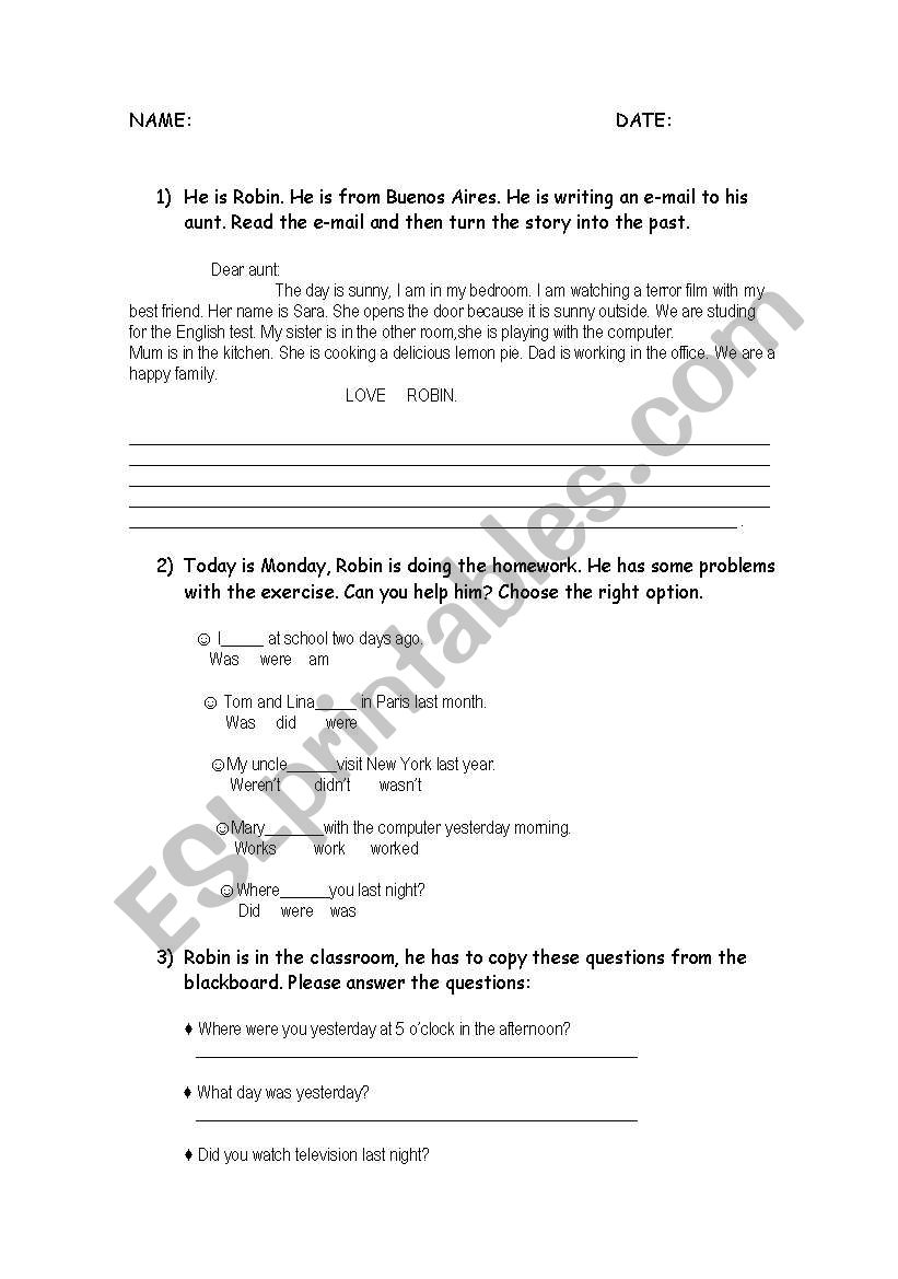exam for young learners worksheet
