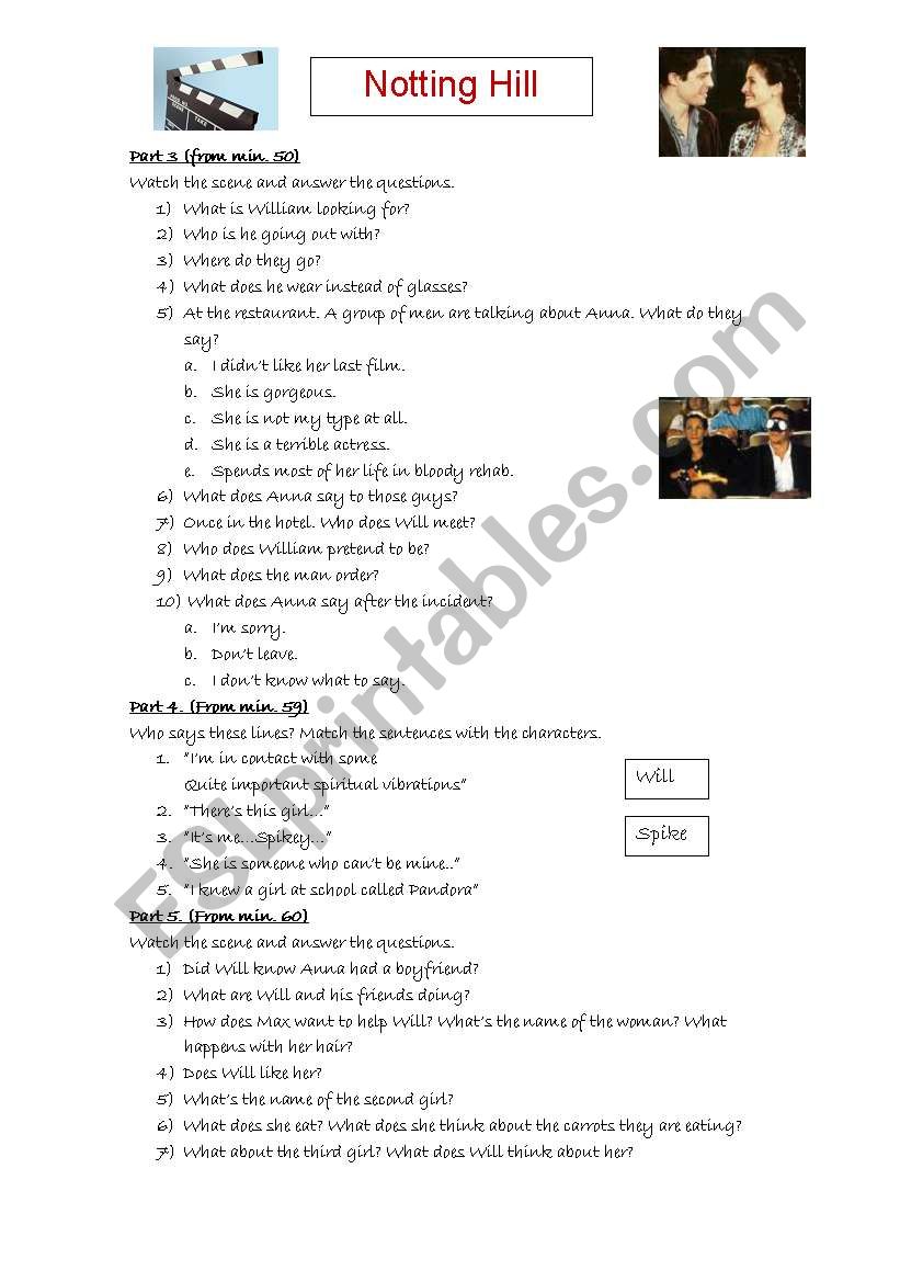 Movie class worksheet