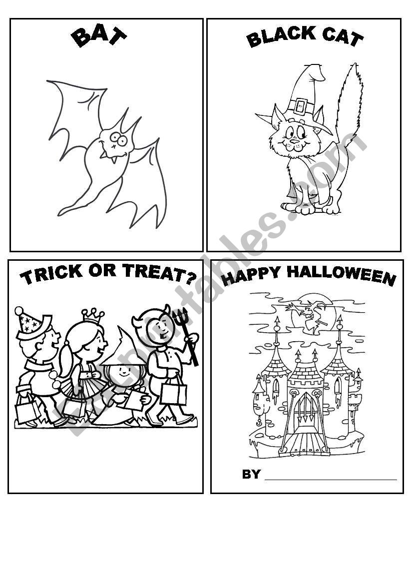 Halloween Mini Book Part II worksheet