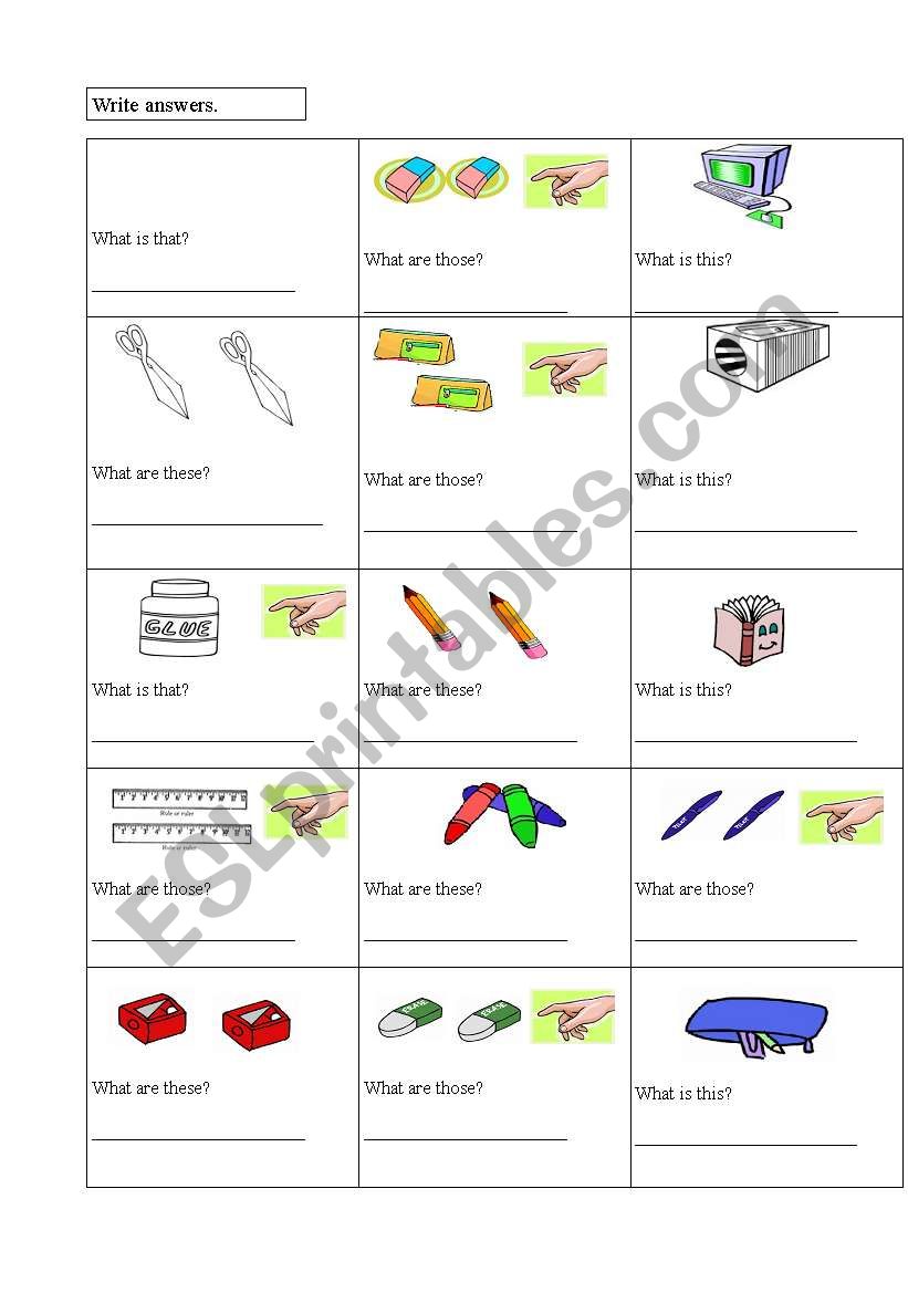 this-that-these-those worksheet