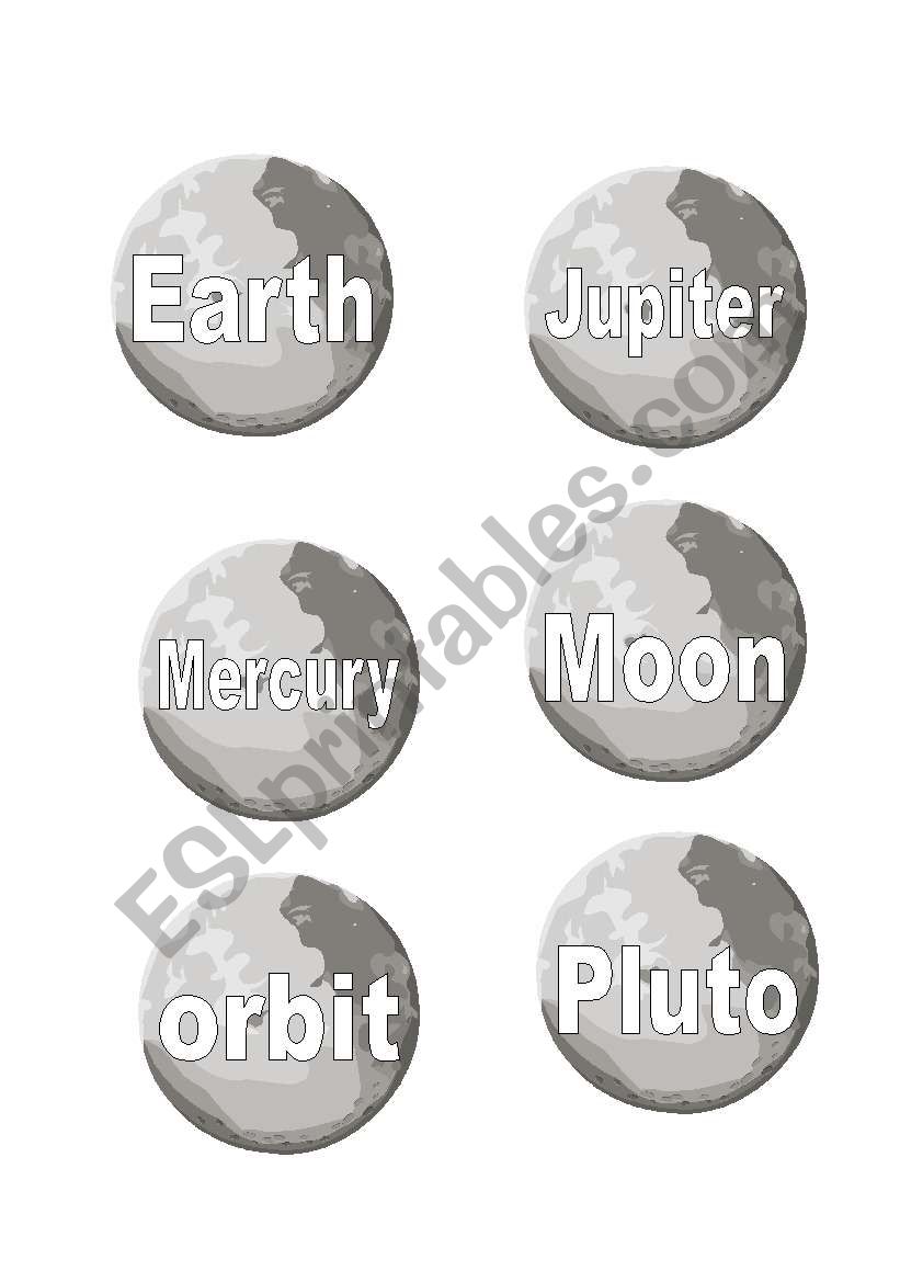solar system planets badges worksheet