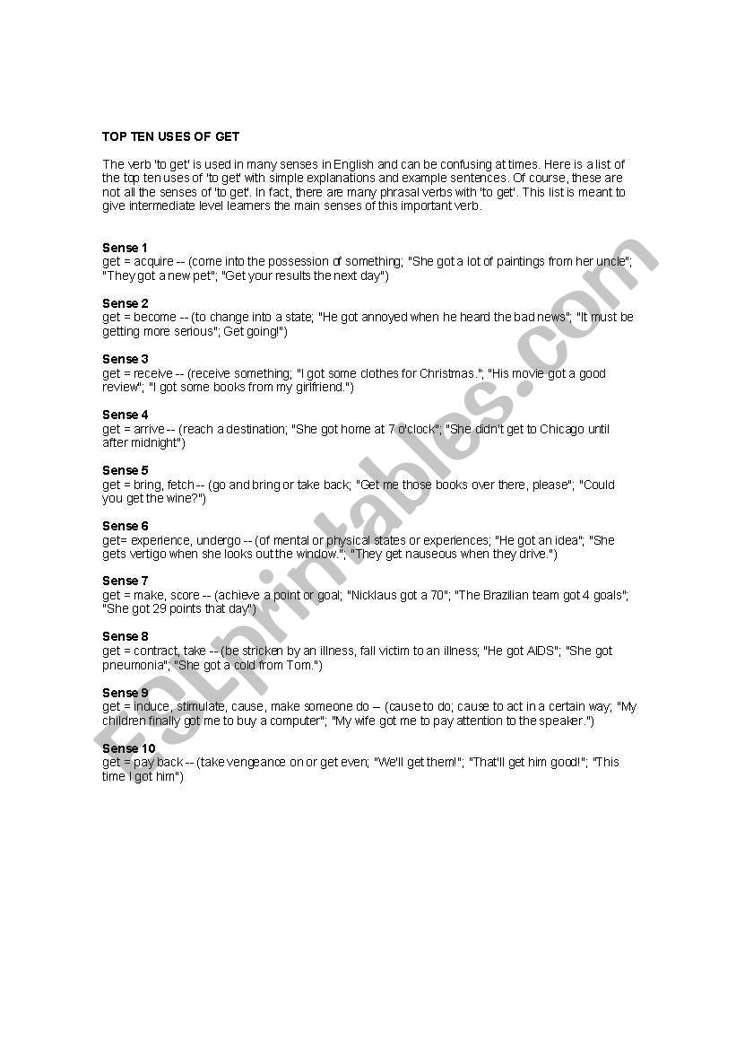 Use of get worksheet