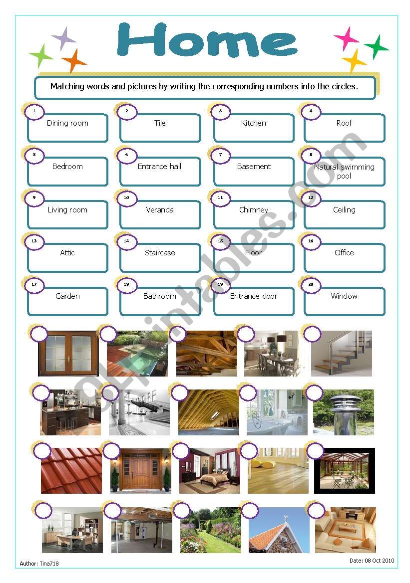 Home worksheet