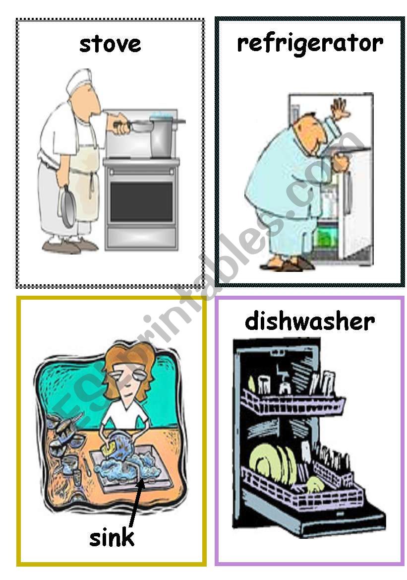 things in the kitchen worksheet