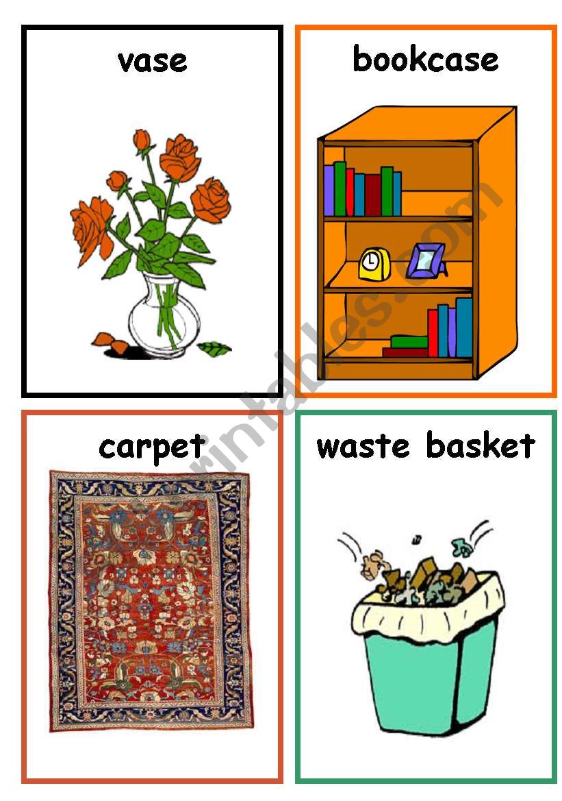 things in the house worksheet