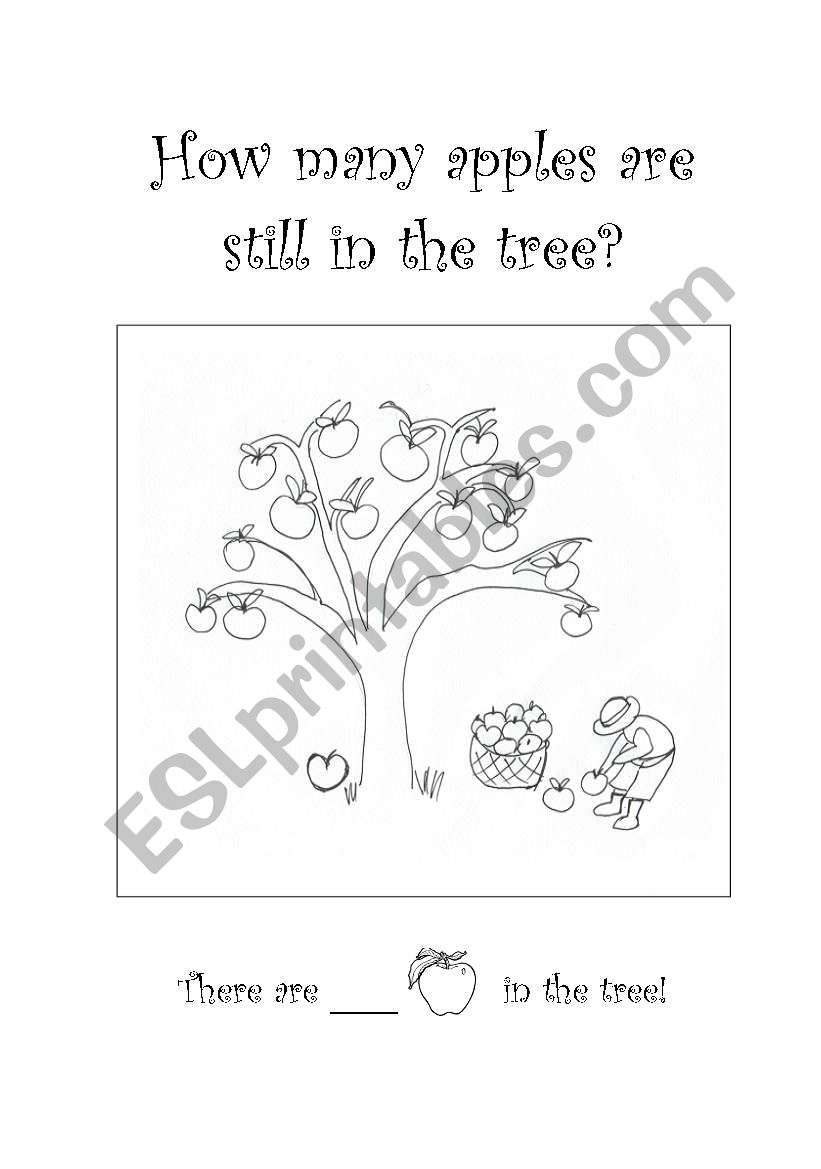 Apples in the tree worksheet