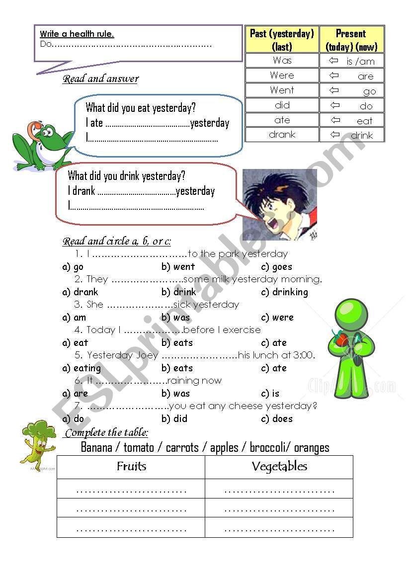 simple present worksheet