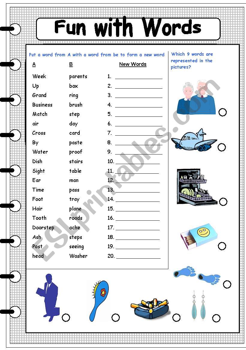 fun with words 7 worksheet