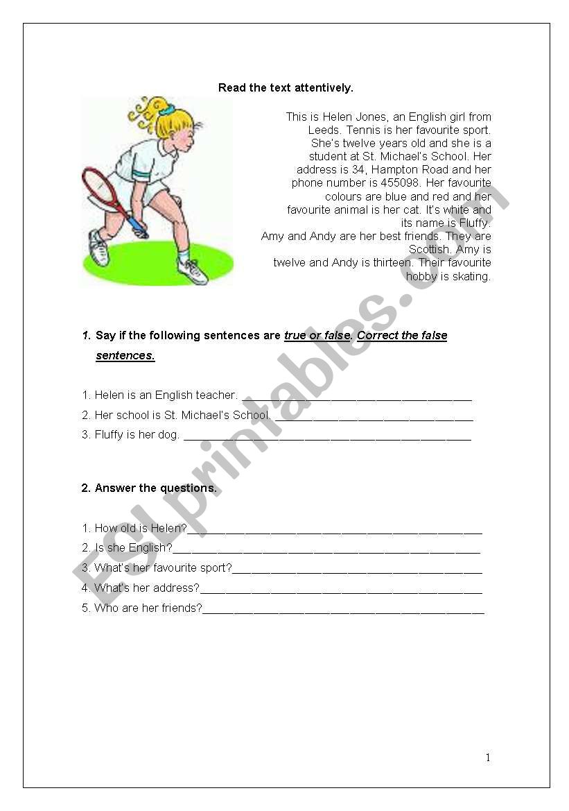 TEXT worksheet