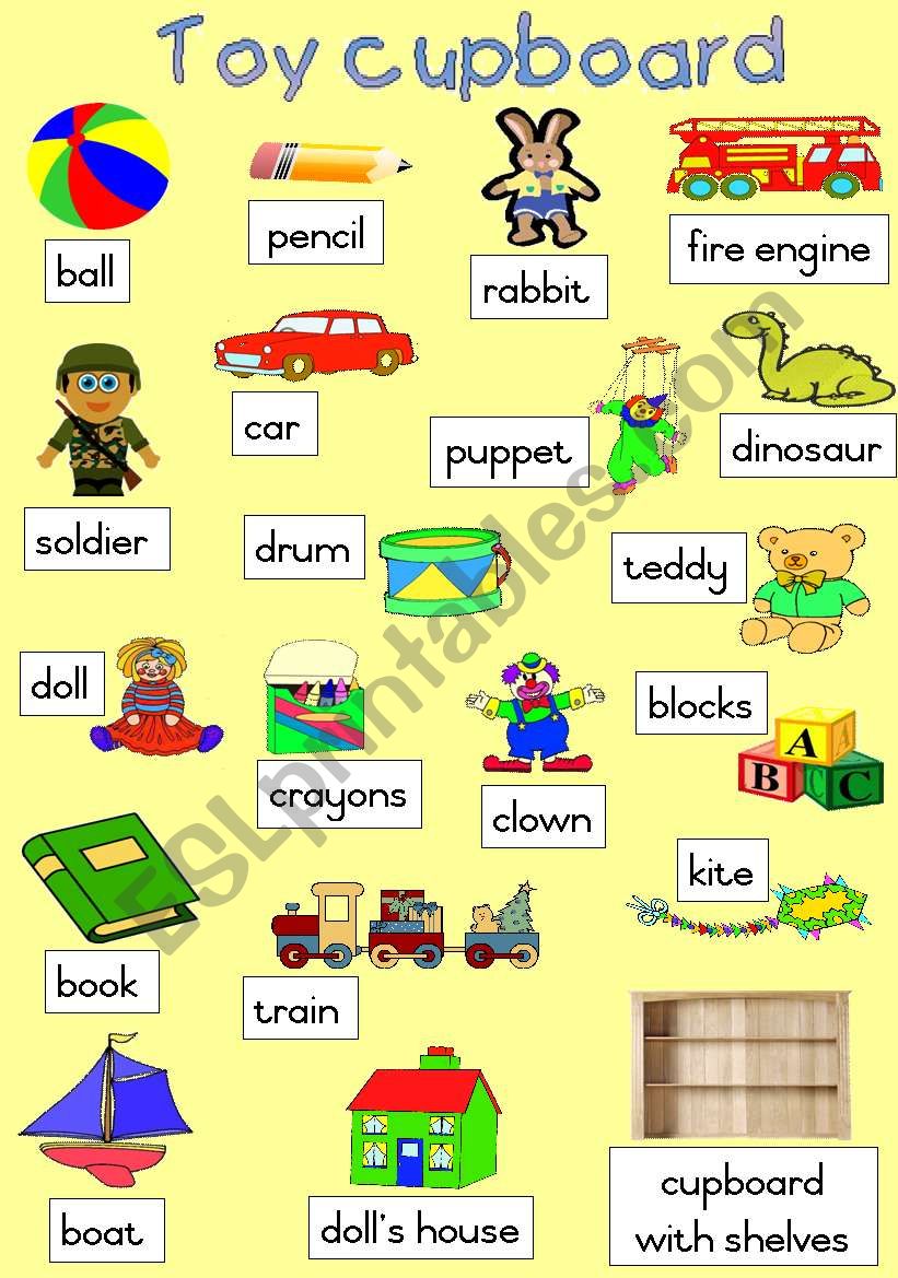 Toys - Poster worksheet