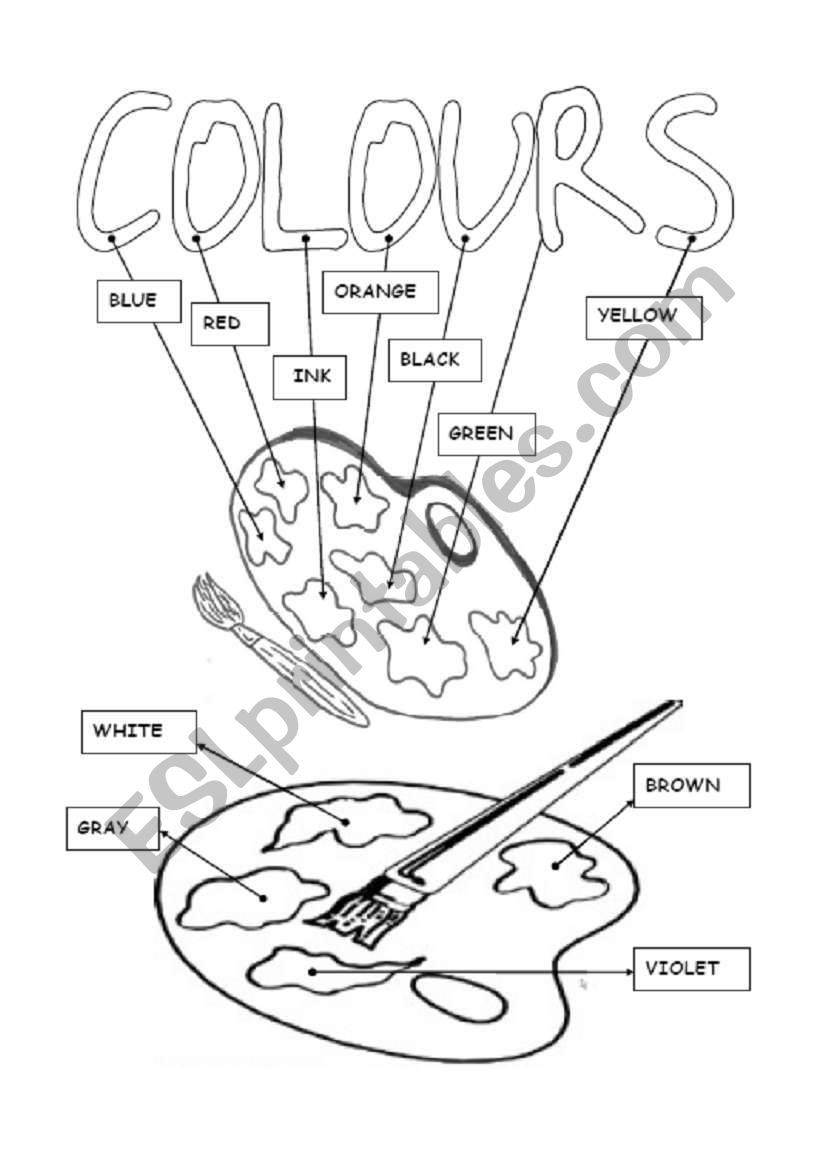 COLOURS worksheet