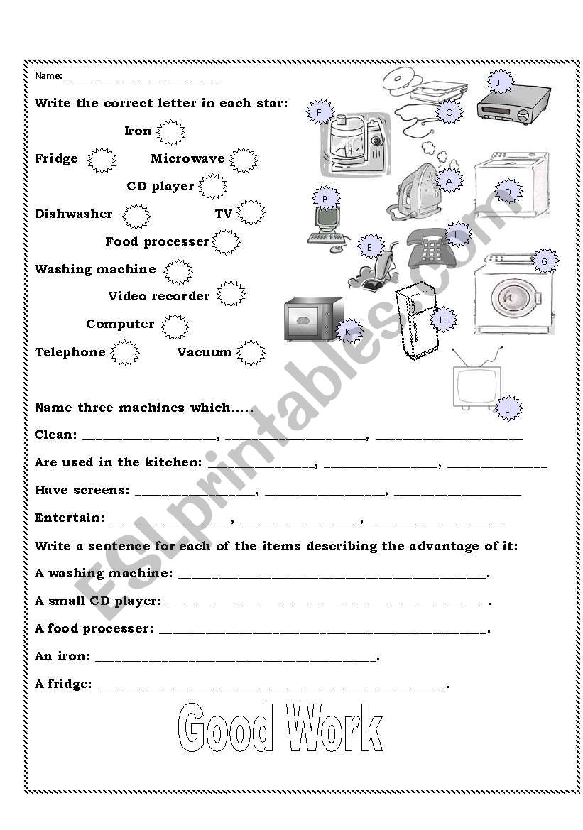 Power worksheet