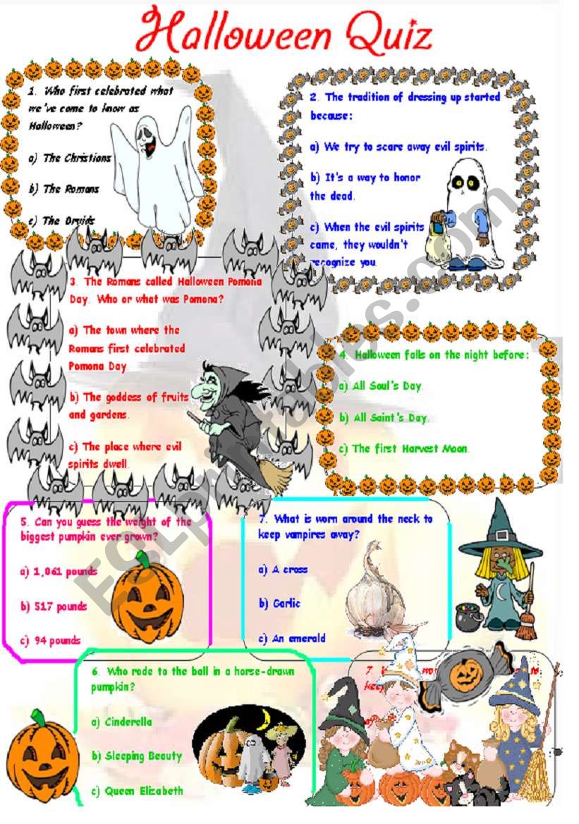 Halloween Quiz worksheet