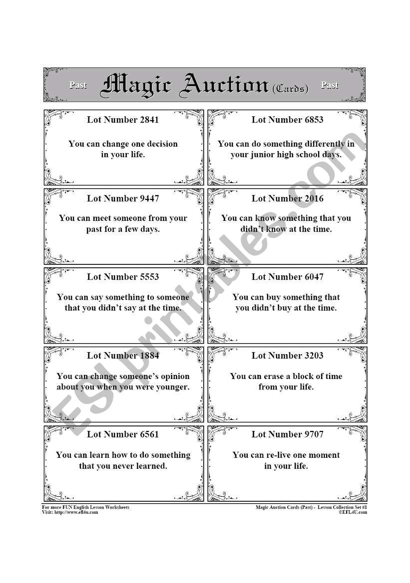 past tense downloadable game worksheet