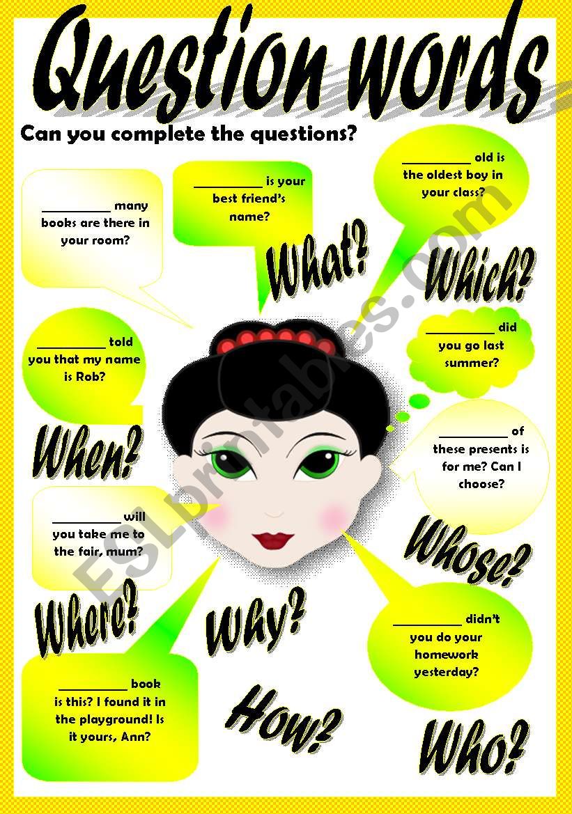 QUESTIONS worksheet