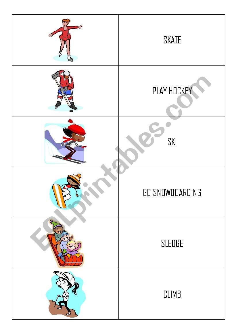 indoor and outdoor actions worksheet