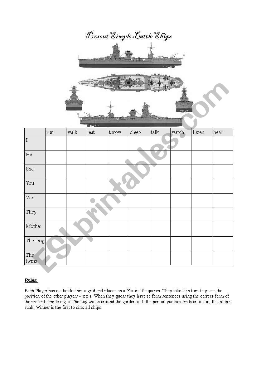 Present Simple worksheet