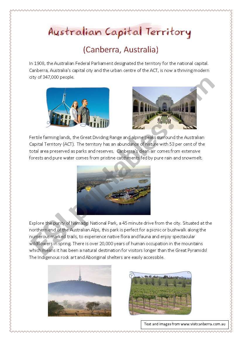 Australian Capital Territory (ACT) - Canberra, Australia