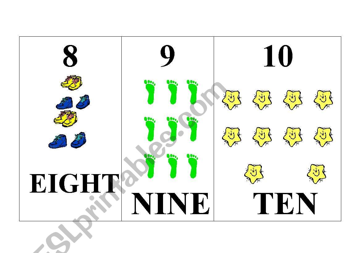 NUMBERS worksheet