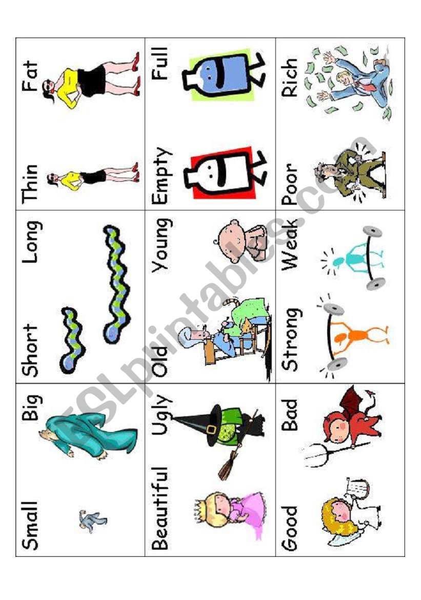 adjectives worksheet