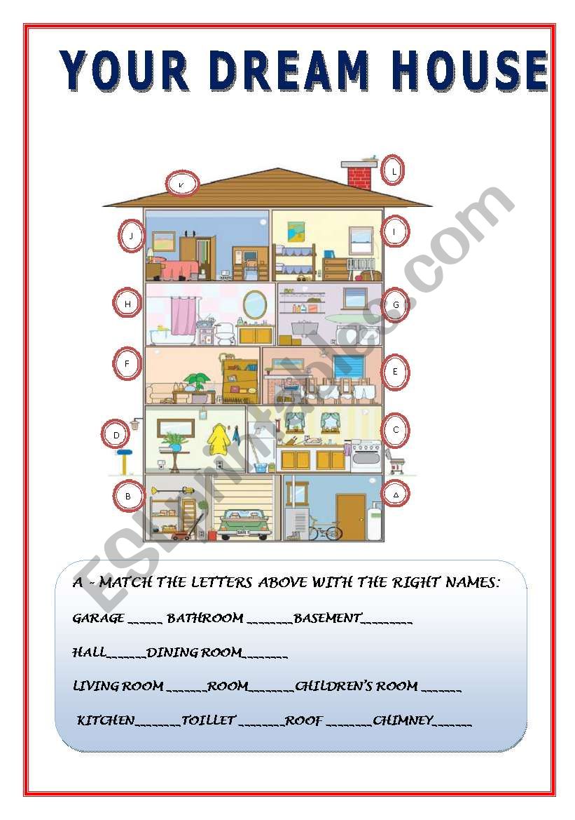 YOUR DREAM HOUSE worksheet