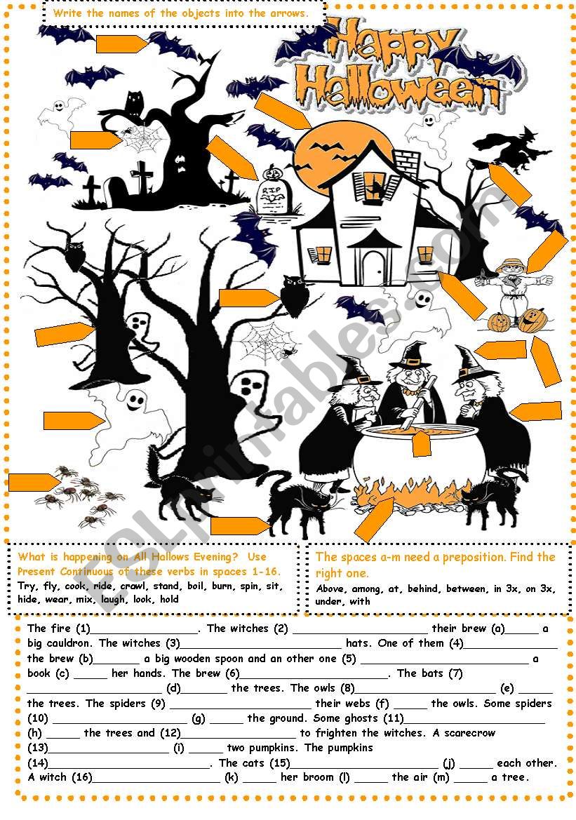 Halloween Exercises worksheet