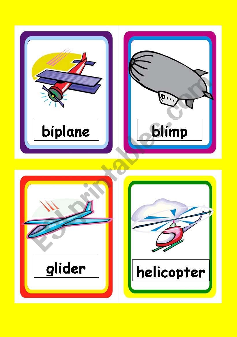 Transportation Flashcards 3 of 3 (air based transportation)