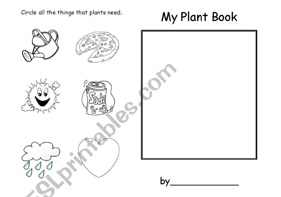 My Plant Book worksheet