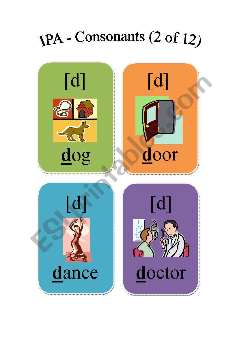 IPA - Consonants (2 of 12) worksheet