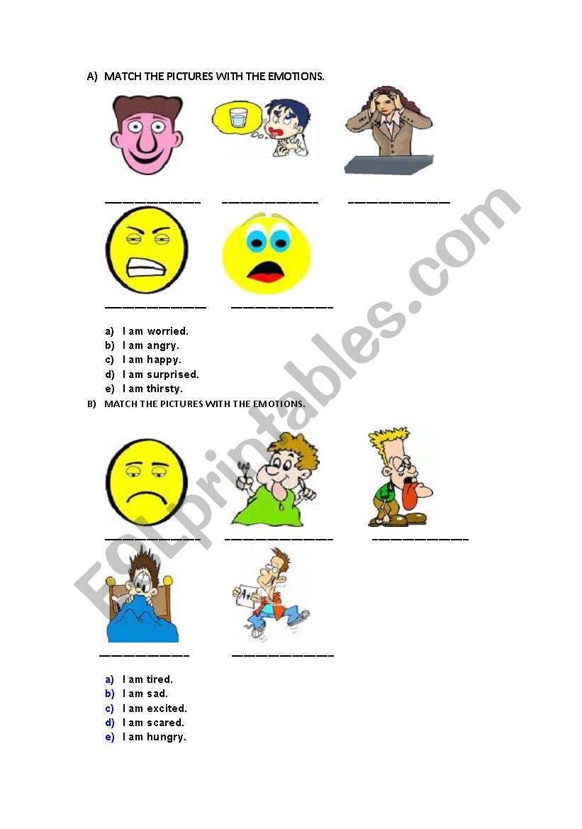 feelings worksheet