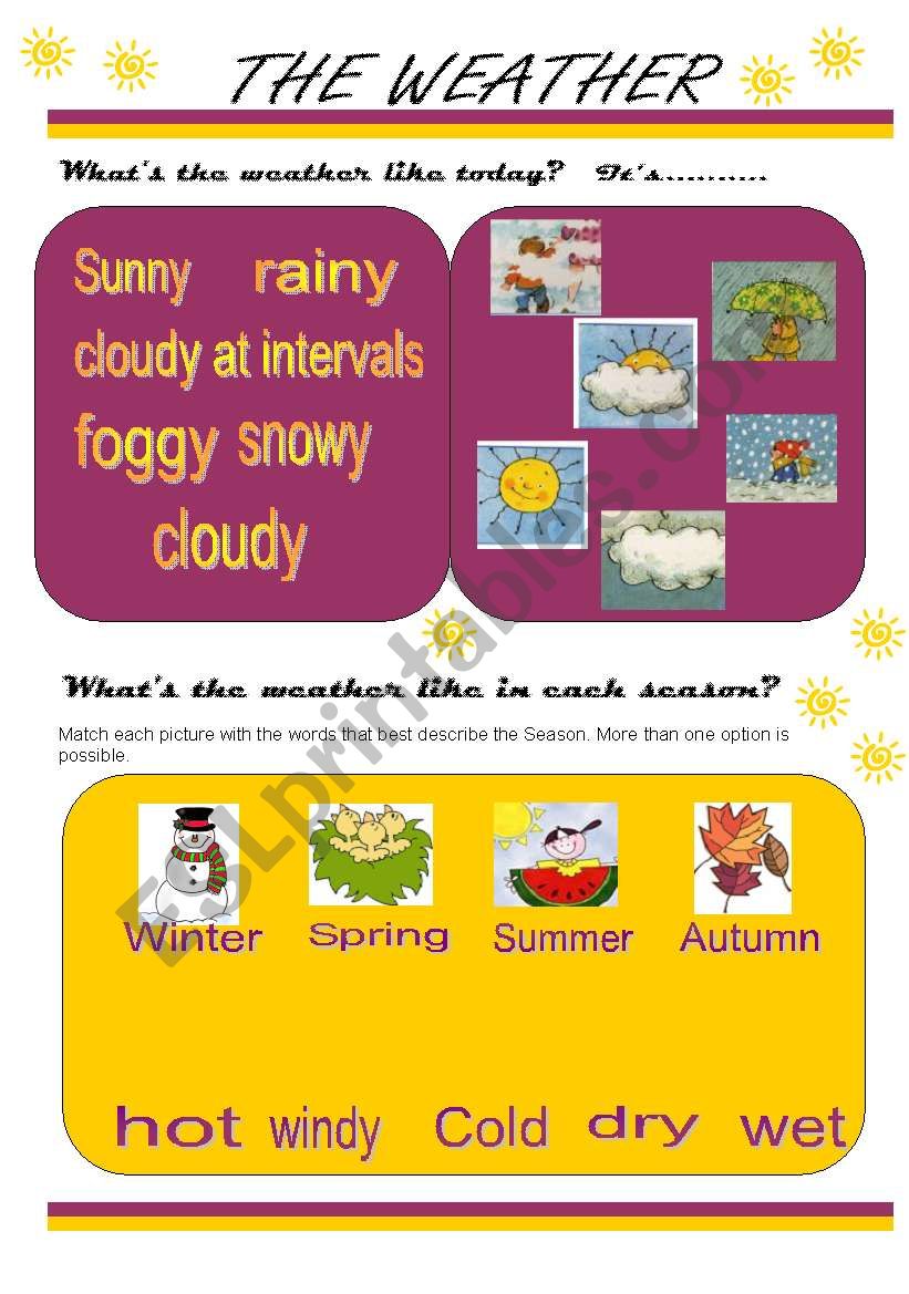 The Weather worksheet