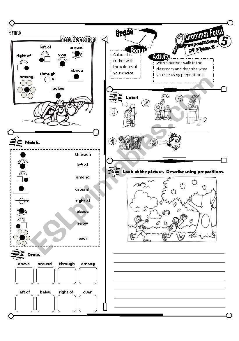 Grammar Focus Series_05 More Prepostions (Fully Editable + Answer Key)