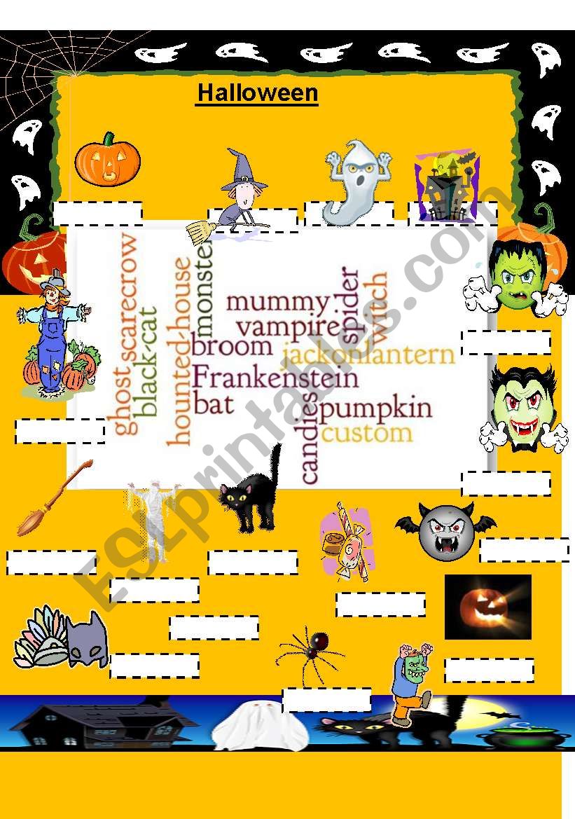 Halloween worksheet