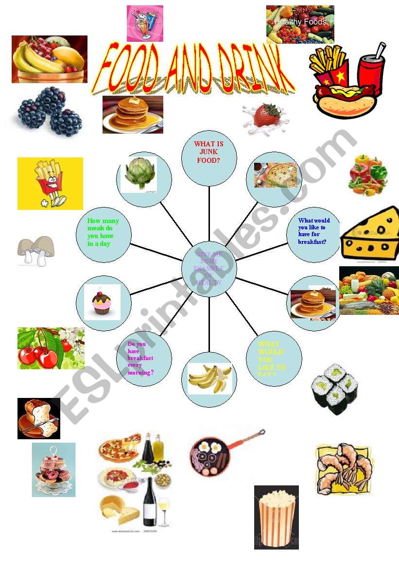 FOOD AND DRNK worksheet