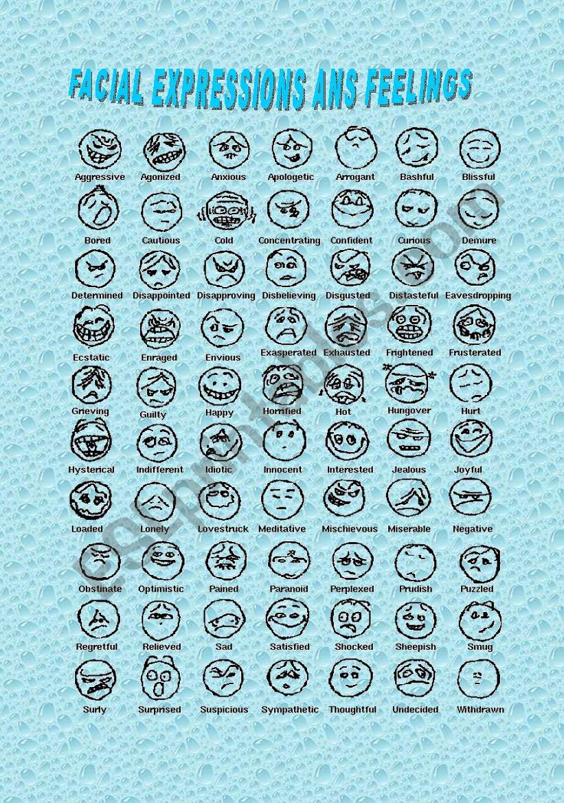 facial expressions and feelings