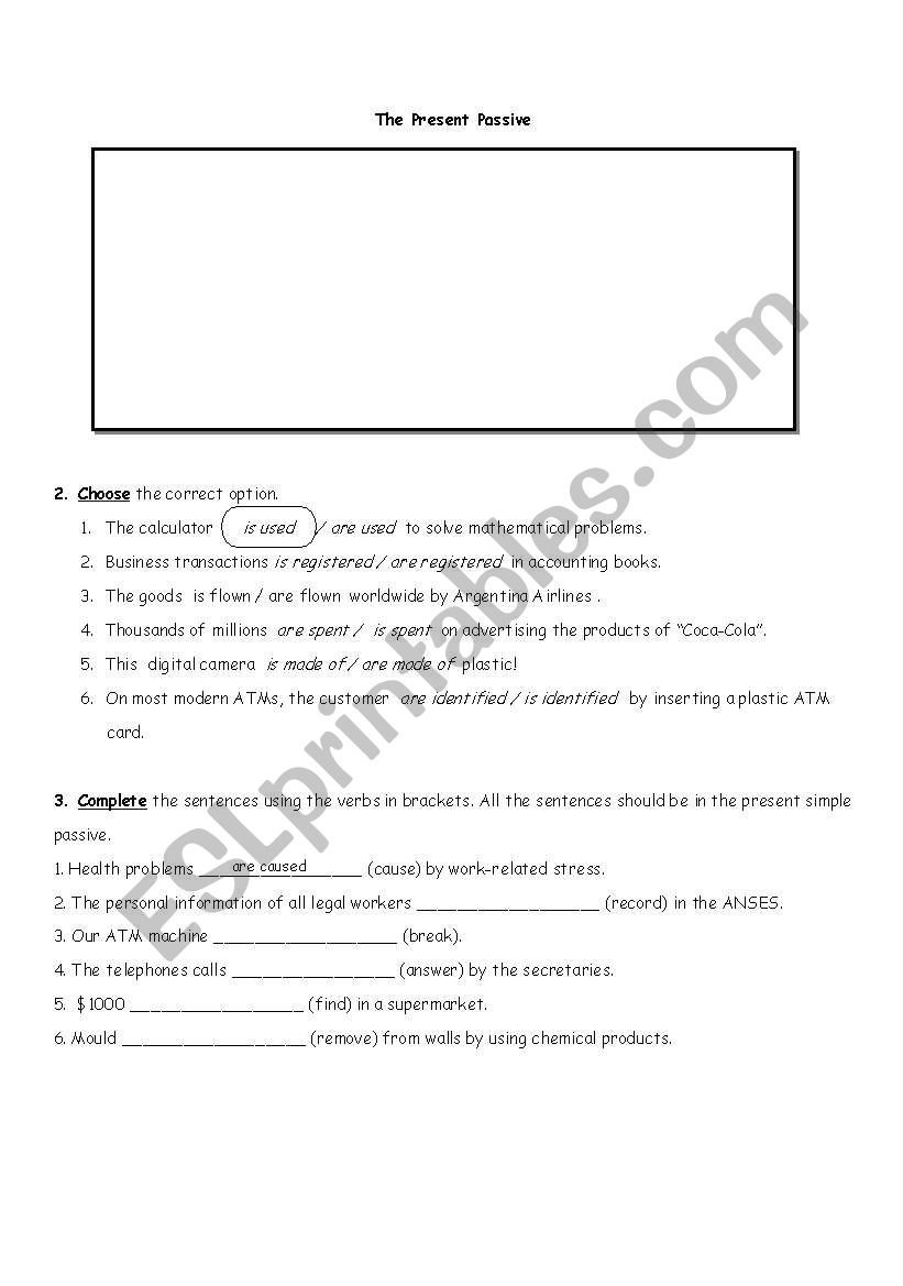 activities to practice the passive voice