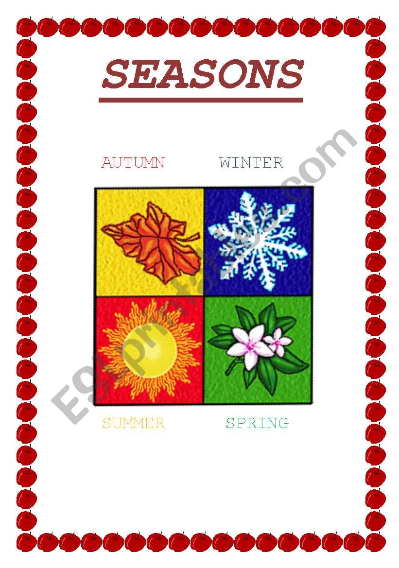 SEASONS POSTER worksheet