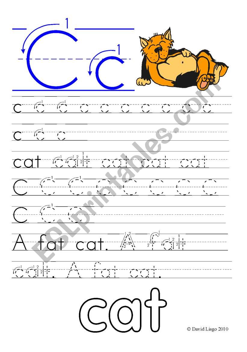 Letter Formation Worksheets and reuploaded Learning Letters Cc and Dd: 8 worksheets