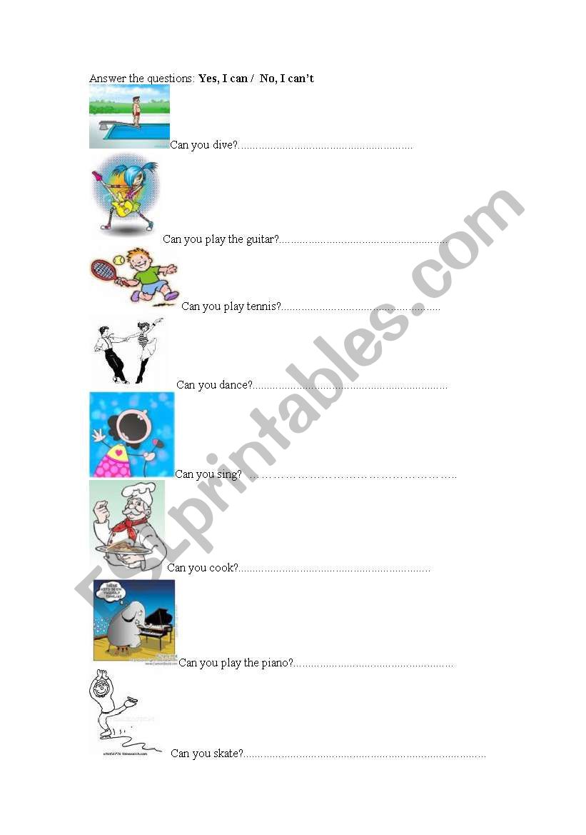 can cant worksheet