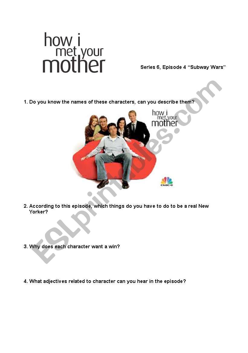 How I Met Your Mother series 6, episode 4 