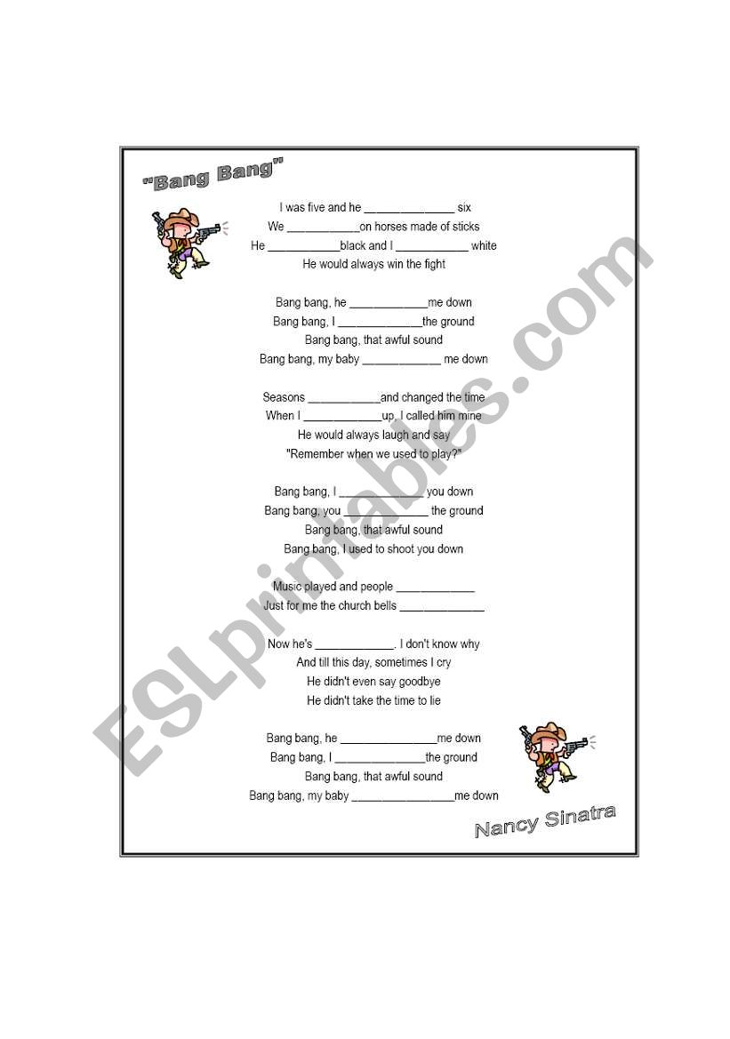 Irregular Verbs worksheet