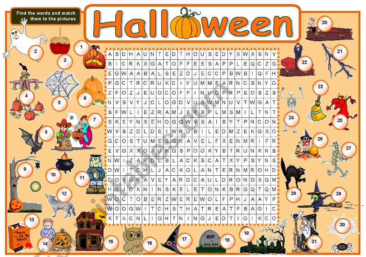 Halloween - Part 3 worksheet