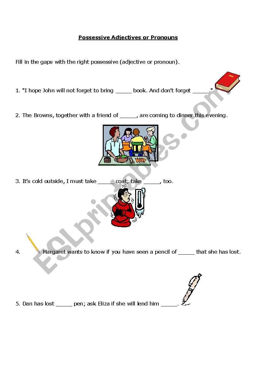 Posessive Adjectives and Pronouns