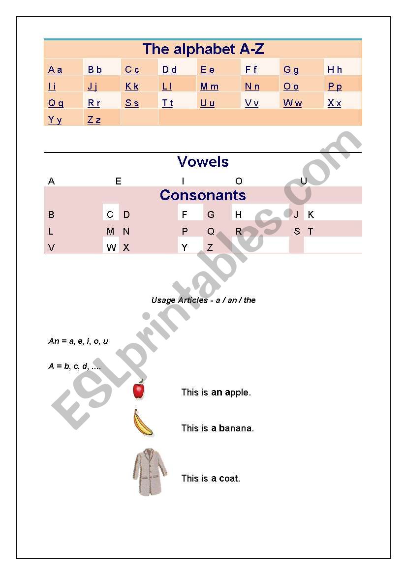 English For Beginner worksheet