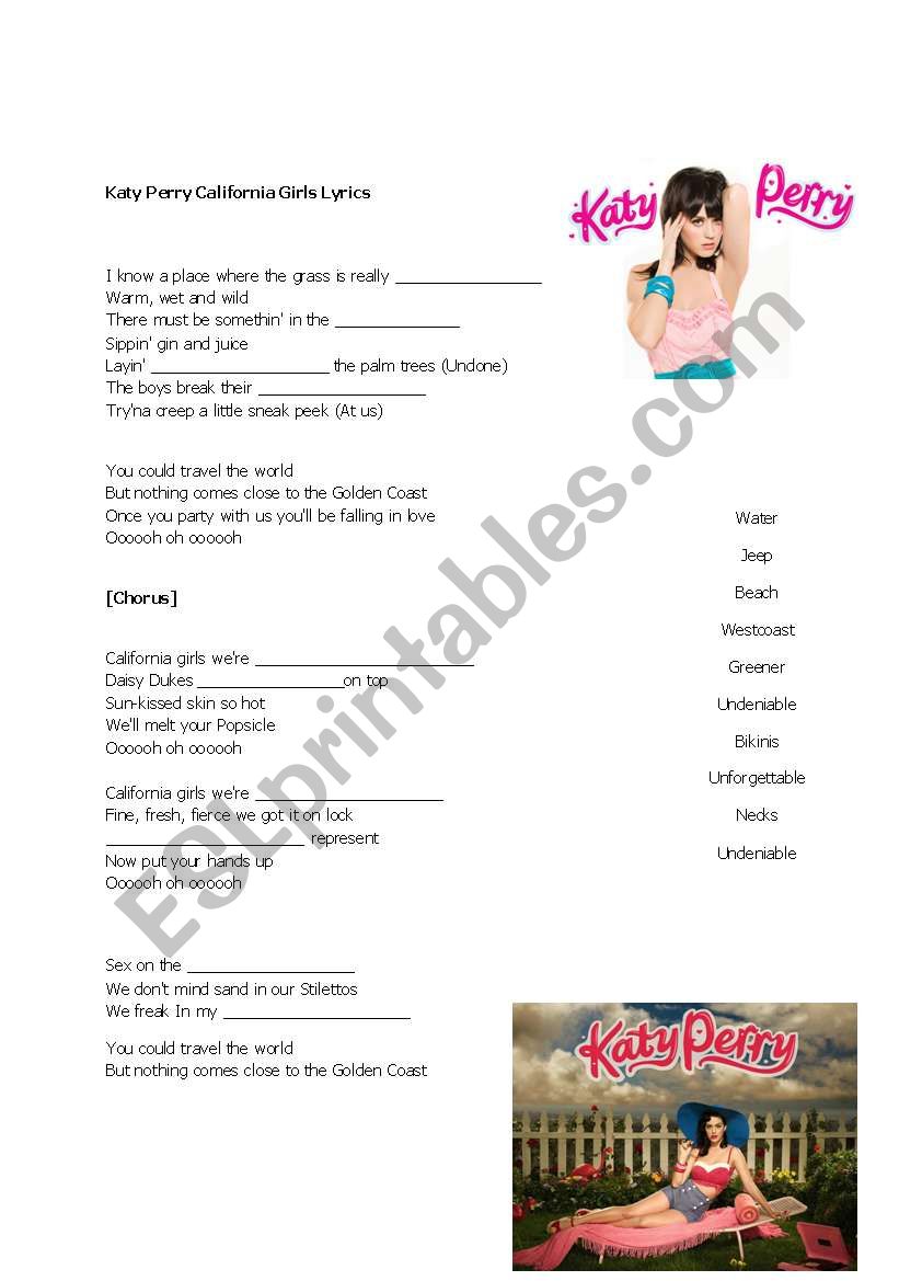 Katy Perry California Girls Lyrics