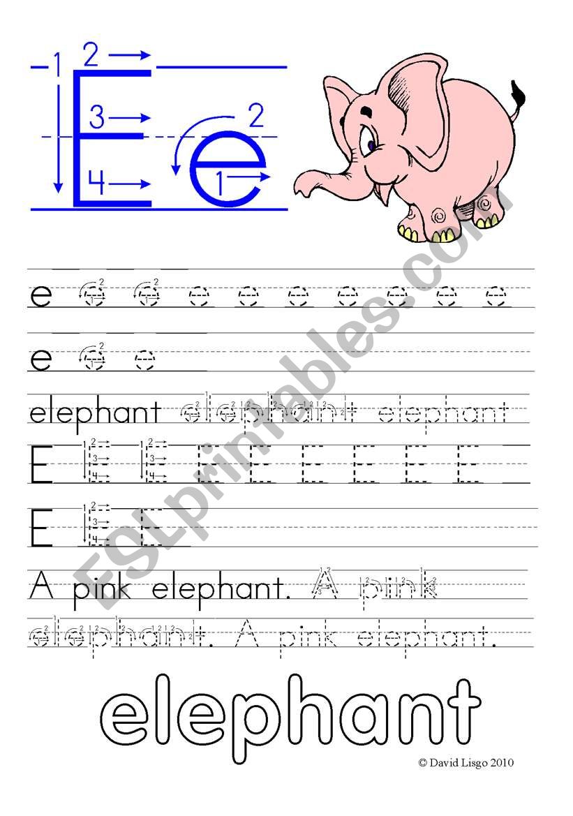 Letter Formation Worksheets and reuploaded Learning Letters Ee and Ff: 8 worksheets