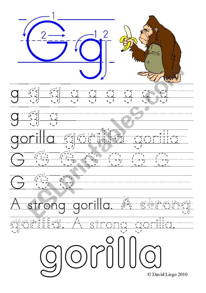 Worksheets and reuploaded Learning Letters Gg and Hh: 8 worksheets