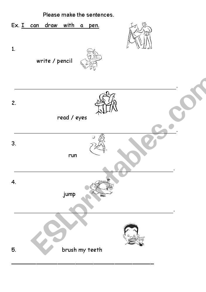 can worksheet