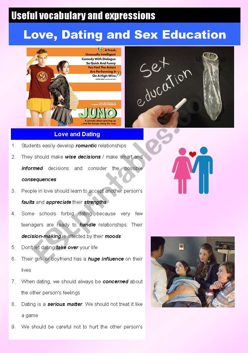 Love, Dating and Sex Education