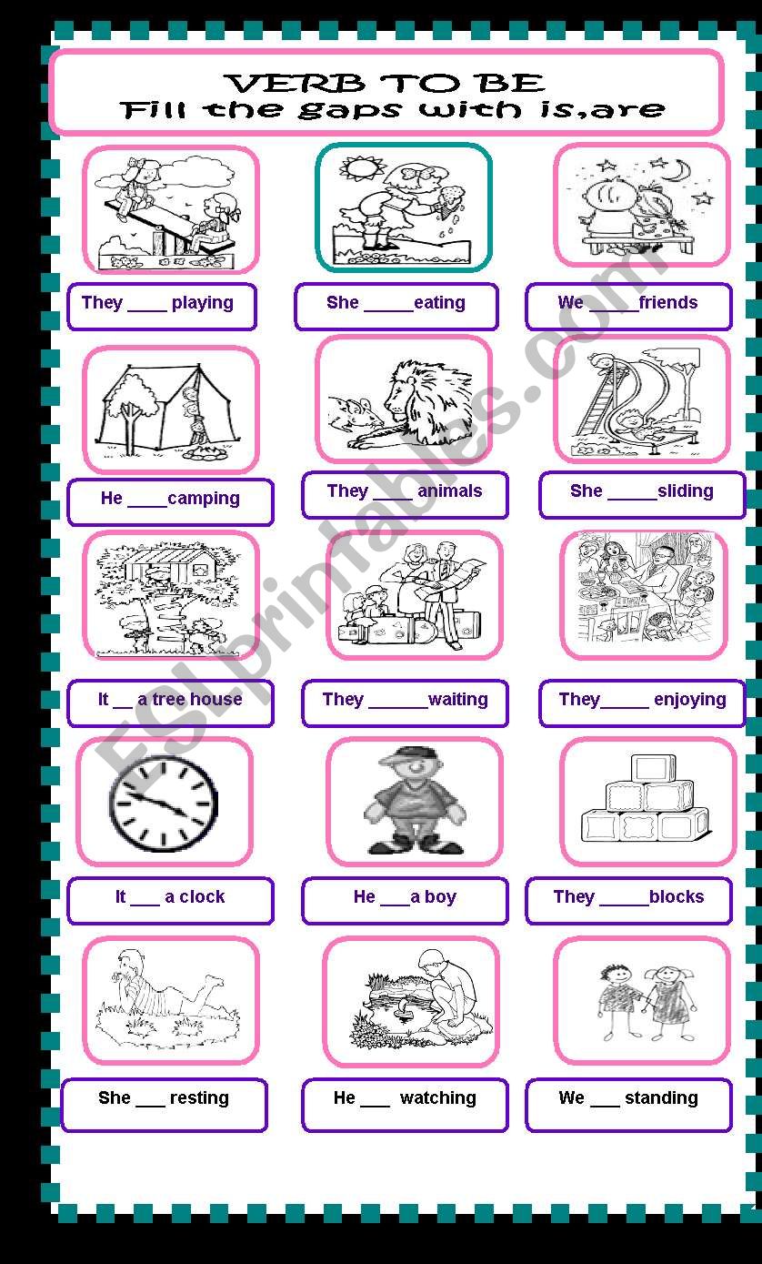 Verb to be! worksheet